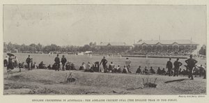 Engelska cricketspelare i Australien, Adelaide Cricket Oval, det engelska laget i fältet av English Photographer