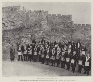 Engelska frimurare i Jerusalem av English Photographer
