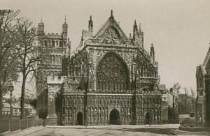 Exeter Cathedral, West Front av English Photographer