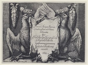 F Barlow, Diversae avium species, G Faithorne 1658 (s/v foto) av English Photographer