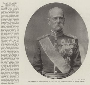 Fältmarskalk Lord Roberts, för att befalla de kejserliga styrkorna i Sydafrika av English Photographer