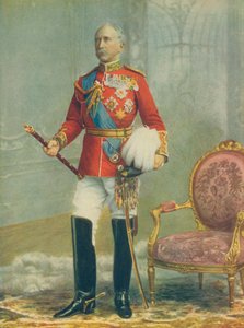 Fältmarskalk Viscount Wolseley, överbefälhavare för armén. I en fältmarskalk i full klädsel av English Photographer