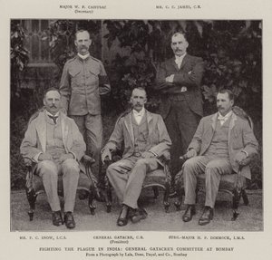 Bekämpning av pesten i Indien, General Gatacres Committee i Bombay av English Photographer