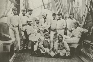 Första engelska cricketlaget att åka till Amerika, 7 september 1859 (s/v foto) av English Photographer