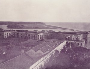 Galle Face and Barracks, Colombo, Ceylon av English Photographer