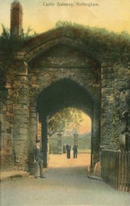 Gateway, Nottingham Castle (färgfoto) av English Photographer