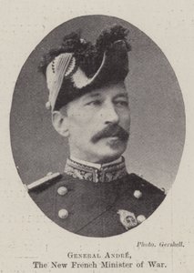 General Andre, den nye franske krigsministern av English Photographer