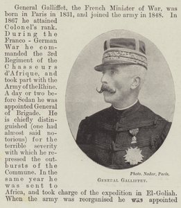 General Galliffet av English Photographer