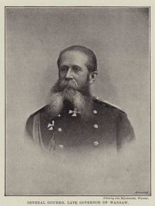 General Gourko, framliden guvernör i Warszawa av English Photographer