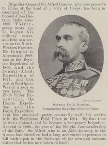 General Sir A Gaselee, chef för den indiska styrkan för Kina av English Photographer