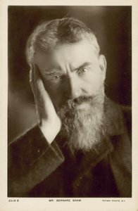 George Bernard Shaw, irländsk dramatiker (s/v-foto) av English Photographer