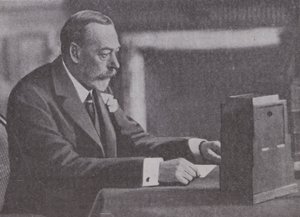 George V sänder sitt julbudskap till det brittiska samväldet och imperiet av English Photographer