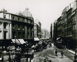 Grace Church Street, London av English Photographer
