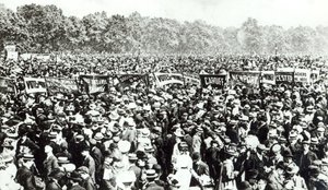 Great Votes for Women demonstration i Hyde Park, 21 juni 1908 av English Photographer