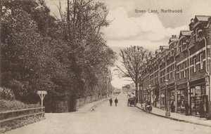 Green Lane, Northwood, nära London (s/v foto) av English Photographer