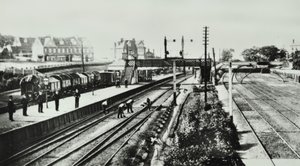 Grove Park Station: exteriör och plattformar, 1888 av English Photographer
