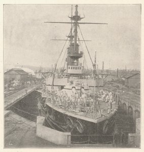 HMS Implacable, beställd av prins Louis av Battenberg av English Photographer