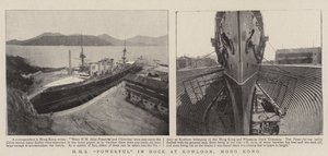 HMS Kraftfull i Dock i Kowloon, Hong Kong av English Photographer