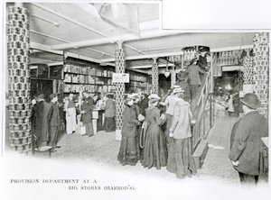 Harrods Provision Department, ca 1901 av English Photographer