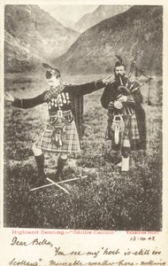 Höglandsdans - "Ghillie Callum" (svartvitt foto) av English Photographer