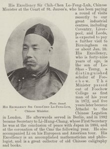 Hans excellens Sir Chih-Chen Lo-Feng-Luh, kinesisk minister av English Photographer