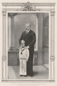 Hans Majestät kung Edward VII och prins Edward av Cornwall och York