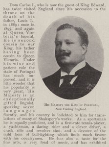 Hans Majestät Kungen av Portugal, besöker nu England av English Photographer