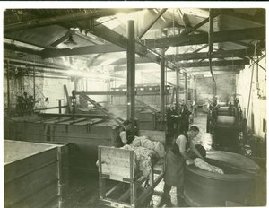 Hydrauliskt driven färgeri, mattfabrik, 1923 av English Photographer