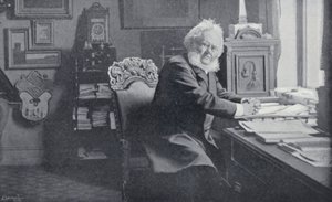 Ibsen i sin studie (s/v foto) av English Photographer