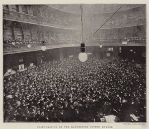 Invigning av Manchester Cotton Market av English Photographer