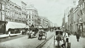 John Lewis, Oxford Street, Westminster LB: tittar österut vid Oxford Circus, 1890 av English Photographer