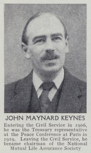 John Maynard Keynes (s/v foto) av English Photographer