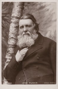 John Ruskin (1819-1900), engelsk författare, konstkritiker, konstnär och samhällstänkare av English Photographer
