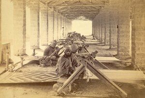 Karachis fängelsevävare. 1873 (fotografisk avtryck) av English Photographer