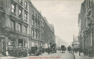 Kensington High Street ser västerut av English Photographer