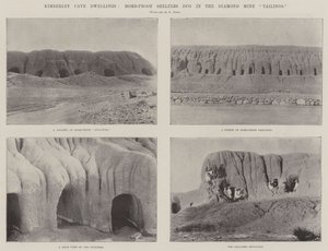 Kimberley Cave Dwellings, bombsäkra skyddsrum grävda i Diamond Mine Tailings av English Photographer