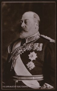 Kung Edward VII (svartvitt foto) av English Photographer