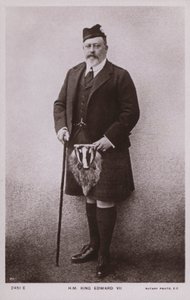 Kung Edward VII (svartvitt foto) av English Photographer