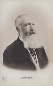 Kung Leopold II av Belgien (s/w-foto) av English Photographer