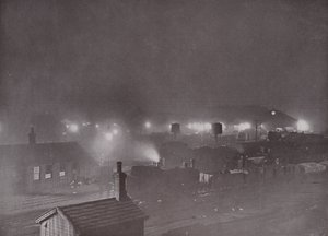 Kings Cross Goods Yard på natten av English Photographer