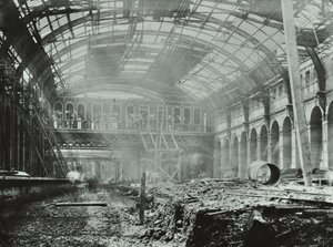 Kings Cross Station: byggnadsarbete pågår, 1862 av English Photographer