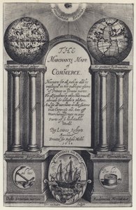 L Roberts, The Merchants Mapp of Commerce, R Mabb 1638 (s/v foto) av English Photographer