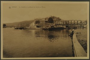 Citadellet och sammanflödet av Sambre och Meuse, Namur, c.1914 av English Photographer