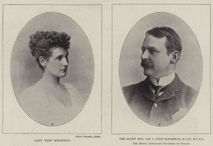Lady West Ridgeway och den höge ärade Sir Joseph West Ridgeway av English Photographer