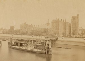 Lambeth Palace och piren av English Photographer