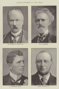 Ledande medlemmar i livsmedelshandeln (svartvitt foto) av English Photographer