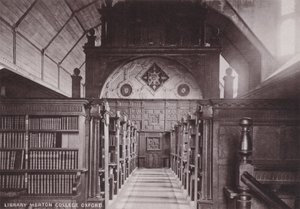 Bibliotek Merton College Oxford av English Photographer