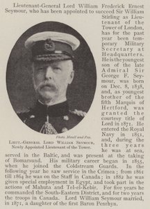 Generallöjtnant Lord William Seymour, nyutnämnd löjtnant av tornet