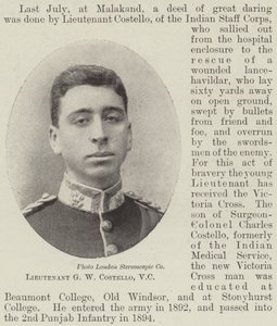 Löjtnant G W Costello, VC av English Photographer