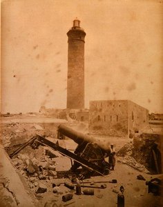 Fyrfort efter bombardementet av Alexandria av English Photographer